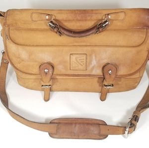 Mercedes Vintage Leather Messenger Bag